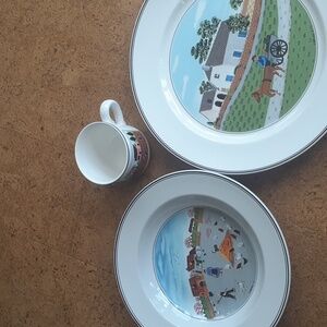 Villeroy & Boch 'Naif' 3 piece set.